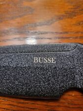 Busse COMBAT: Argon Assault LB w/ custom Python inlay leather sheath picture