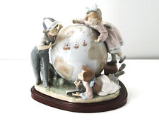 Lladro Figurine #5847 Voyage Of Columbus Children Globe, With Box, Signed picture