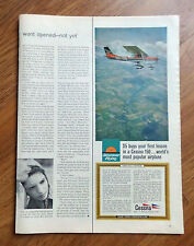 1969 Cessna 150 Airplane Ad $5 Buys your First Lesson in a Cessna 150 picture