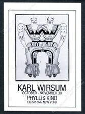 1979 Karl Wirsum art NYC gallery show vintage print ad picture