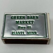 Vintage Matchbook Green Barn Market Advertisement Isantl Minnesota picture