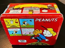 vintage Peanuts lunch box Thermos brand, in good shape for its age, lovingly use picture