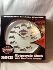 2001 Harley Davidson clock inbox unopened sealed 12 inch picture