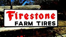  Hand Painted by Sign Painter FIRESTONE FARM TIRES Motor Dealership Gas Oil @ picture