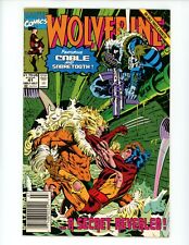 Wolverine #41 Comic Book 1991 FN/VF Marvel Neewsstand Sabretooth picture