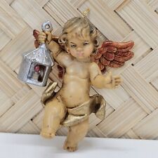 Vintage Fontanini Italy Cherub Angel Figurine Ornament With Lantern ~RARE~ picture