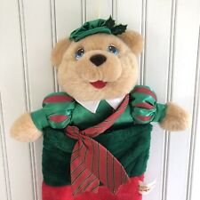 Kmart The Merry Gifts of Christmas Jingle Merry Teddy Bear Jester Plush Stocking picture