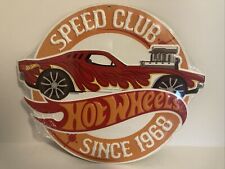 NEW 12” Hot Wheels Speed Club Vintage Style Metal Sign Rodger Dodger Since 1968 picture
