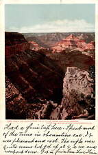 Grand Canyon, Arizona, El Tovar, observation car, pleasant weather, Postcard picture