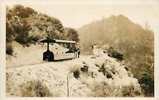 Postcar 1924 California Pasadena Mount Lowe Railway One man one mule 23-13495 picture