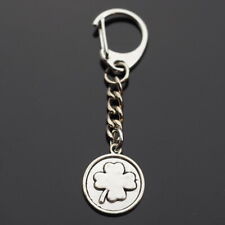 Four 4 Leaf Clover Irish Lucky Key Chain Charm Pendant Keychain Clip On Bag Gift picture
