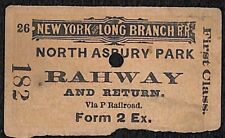 New York & Long Branch Railroad 1896 North Asbury Park to Rahway #182 picture