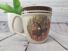 Cabelas Coffee Mug Deer Whitetail Buck Hunting 16oz Mug Cup Folkcraft Stoneware  picture