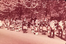 Vintage Photo Slide 1960 Mixed Irish Scots Bands Birdcage Walk London England picture