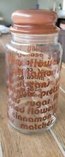 Vintage 1980's Glass Canister Storage Jar picture