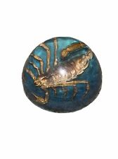 Vintage Large Scorpion in Lucite Dome Paperweight 3-3/4” picture
