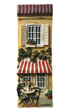 Café Restaurant 3D Wall Tile Artist Signed Winterle Olson Street Table Detailed picture