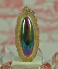 Emerald LEKLAI Rainbow 7 color magnet Natural Torpedo Shape Thai buddha AMULET M picture
