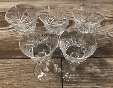 BRAND NEW GORHAM CRYSTAL WINE CLARETS GOBLETS GLASSES SET/5 TRUSTED SELLER WOW picture