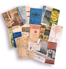 Vintage Travel Ephemera Lot Receipts Manuals Maps Camping Brochures 1950-60’s picture