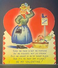 Large 1940s - 1950s Valentine Card - Scottish Accent Limerick picture