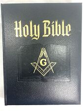 1988 Masonic Deluxe Reference Edition Heirloom Red Letter Holy Bible Gold Gilt picture