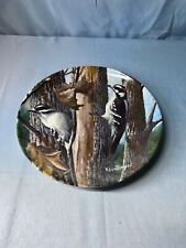 1987 Knowles By Kevin Daniel The Downy Woodpecker Multicolor Collector Plate picture