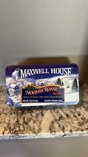 Vtg 1997 Maxwell House Holiday Roast Collectible Tin Christmas Winter  picture