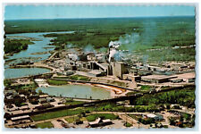1971 Aerial View of Dryden Paper Company Limited Ontario Canada Postcard picture