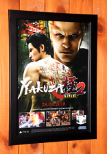 Yakuza 2 PlayStation 4 PS4 Sega Rare Promo Poster / Ad Page Framed picture