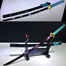 Handmade Purple T1095 High Carbon Steel Katana Japanese samurai sword Full Tang picture