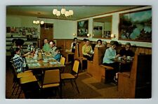 Seney MI-Michigan, Golden Grill Restaurant, Interior, Vintage Postcard picture