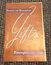 c1940s Bancroft's Gift catalog - Chicago Illinois picture
