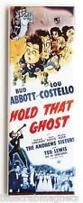 Hold That Ghost FRIDGE MAGNET (1.5 x 4.5 inches) movie poster abbott & costello picture