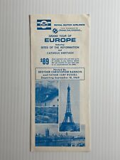 1969 KLM Royal Dutch Airlines - Grand Tour of Europe Brochure ~ Dutch Airlines picture