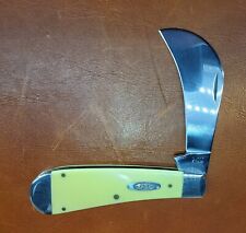CASE XX KNIFE 31011 HAWKBILL PRUNER YELLOW SYNTHETIC PREOWNED YR - 2011 picture