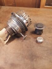 Vintage Antique 1905 Oil Lamp Burner Flame Spreader, Rayo And Fuel Cap picture
