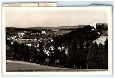 1951 Birds Eye View Town Bojkovice Czech Republic RPPC Photo Posted Postcard picture