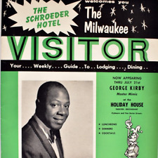 1962 Schroeder Hotel George Kirby Visitor Entertainment Guide Milwaukee WI picture