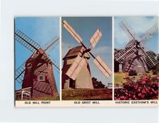 Postcard Picturesque Windmills on Cape Cod Massachusetts USA picture