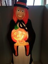 Vintage 1997 Grand Venture Blow Mold Witch Halloween 40 tall Made in USA picture