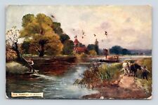 The Thames At Bisham Raphael Tuck Oilette Artist J.T. Adams 1907 DB Postcard L5 picture