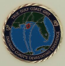 Hurricane Michael Panhandle Bay County & 850 Strong Copper Finish Challenge Coin picture