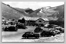 Postcard RPPC CO Trail Ridge Museum Alt 11,797 Ft. Old Cars 1950  B183 picture