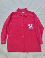 Disney Aristocats Vintage Pink Women's Embroidered Fleece Top Size- Small picture