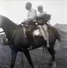1956 Mills Brothers Circus - Performers on Horseback - Vintage Negative picture