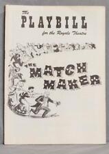 Vintage Playbill The Match Maker Royale Theatre July 16 1956 drt picture