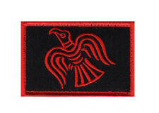 Odin's Raven Flag Embroidered Hook Fastener Patch (3.0 X 2.0 -MTR1) picture