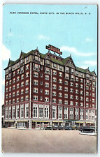 1940s BLACK HILLS SD ALEX JOHNSON HOTEL RAPID CITY STREET VIEW POSTCARD P2751 picture