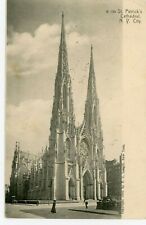 1902 Postcard - St. Patrick's Cathedral New York City - B&W Streetview Rotograph picture